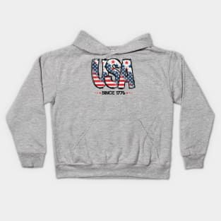 USA Forth of July Independence Day Kids Hoodie